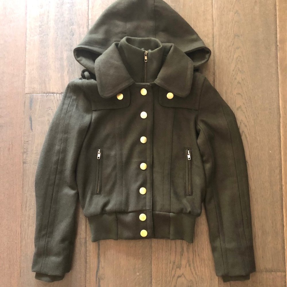 BDG hooded wool jacket